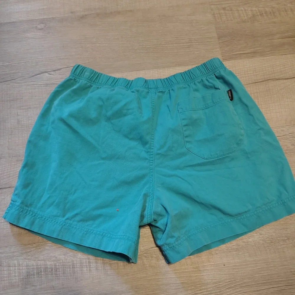 Chubbies Dad Shorts Mens Large Teal Turquoise Blue 100% Cotton Elastic 5.5